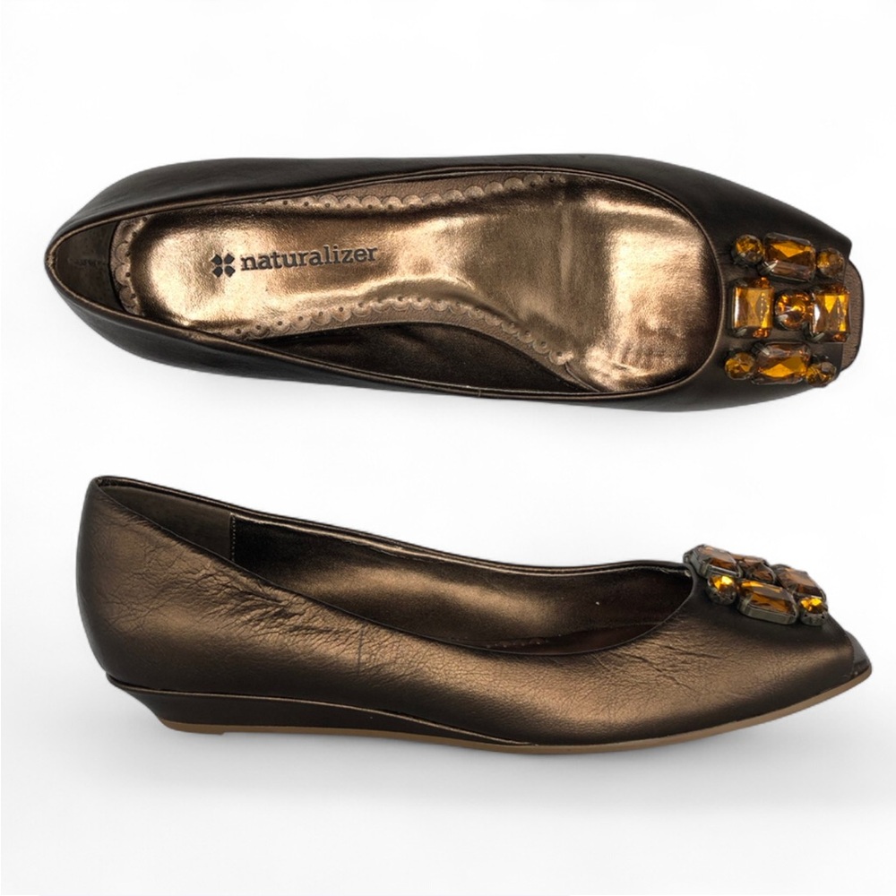 Naturalizer Women’s Peep Toes Flats size 6.5